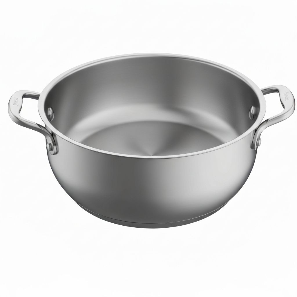 Seven-ply construction with aluminum core in Saladmaster cookware